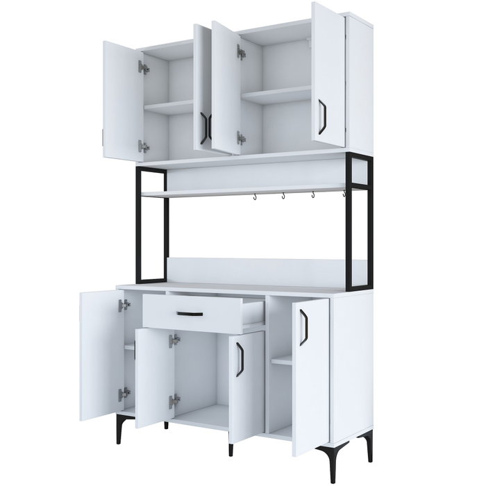 Hanah Home Armario Multiusos Blanco 120x198,6x40 cm